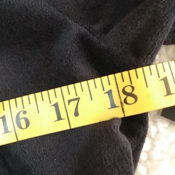 Bebe Black Velour Hooded Jacket W/ Rhinestone Logo - Picture 13 of 16